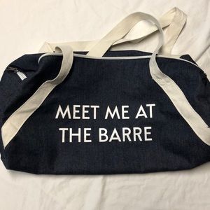 Private Party Meet Me at the Barre duffle bag